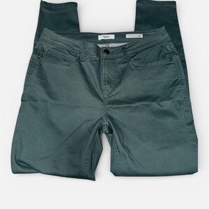 Kensie Olive Green Effortless High Rise Ankle Denim Jeans